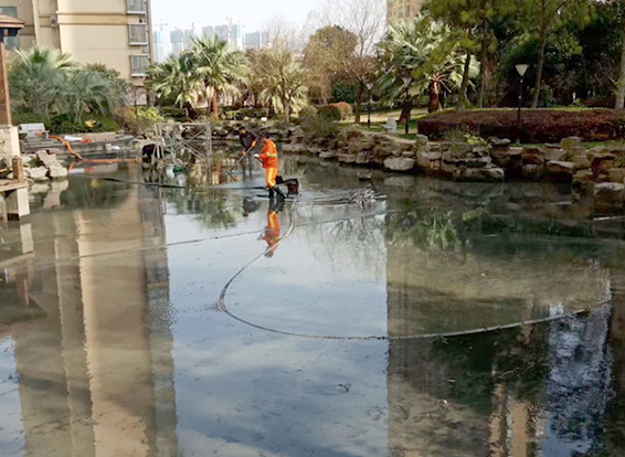 周口景观池淤泥清理